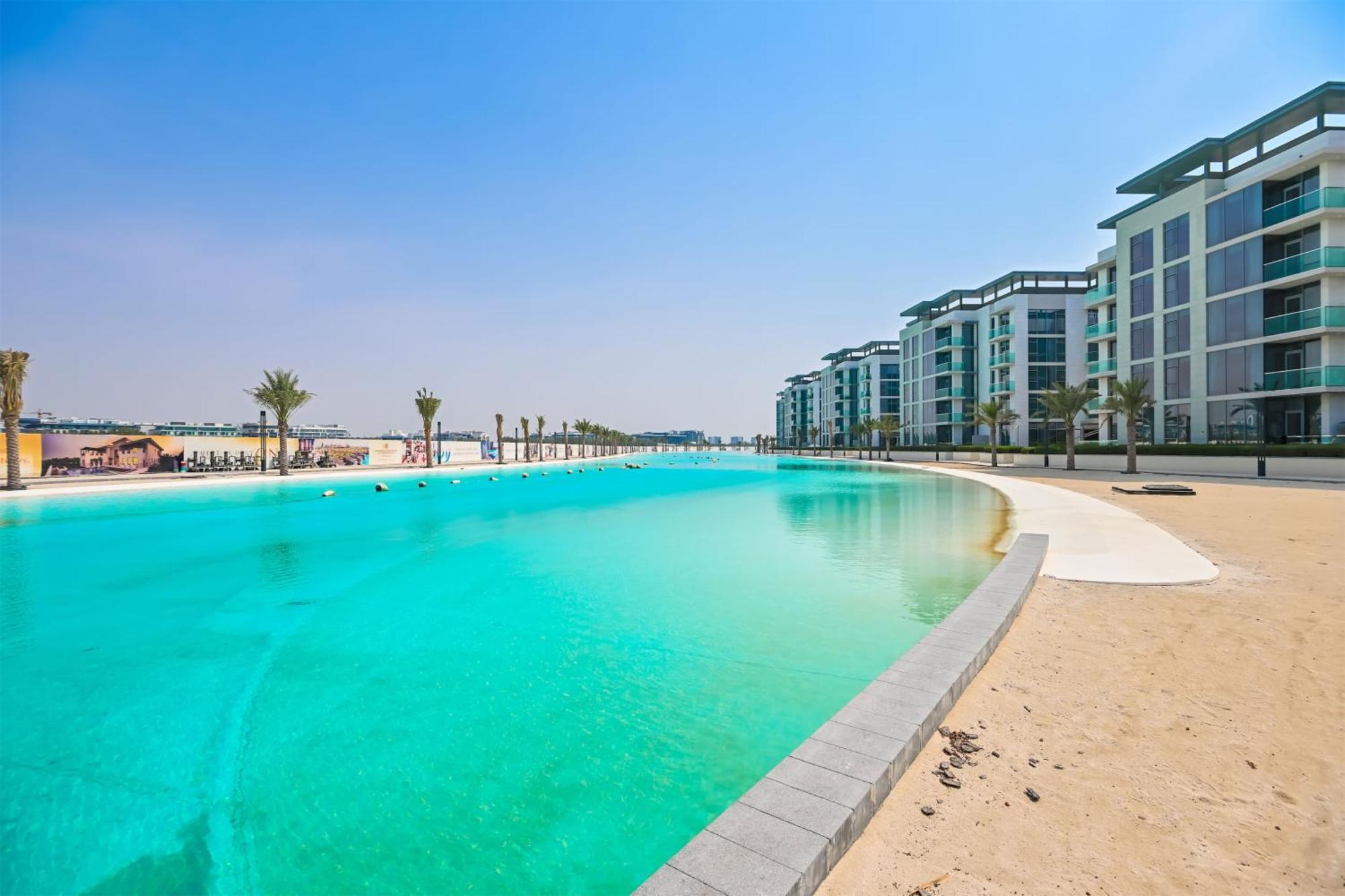 Luxe Shortlet - Direct Access To Crystal Lagoon 1Br Unit In District One Meydan Apartment Dubai Exterior photo